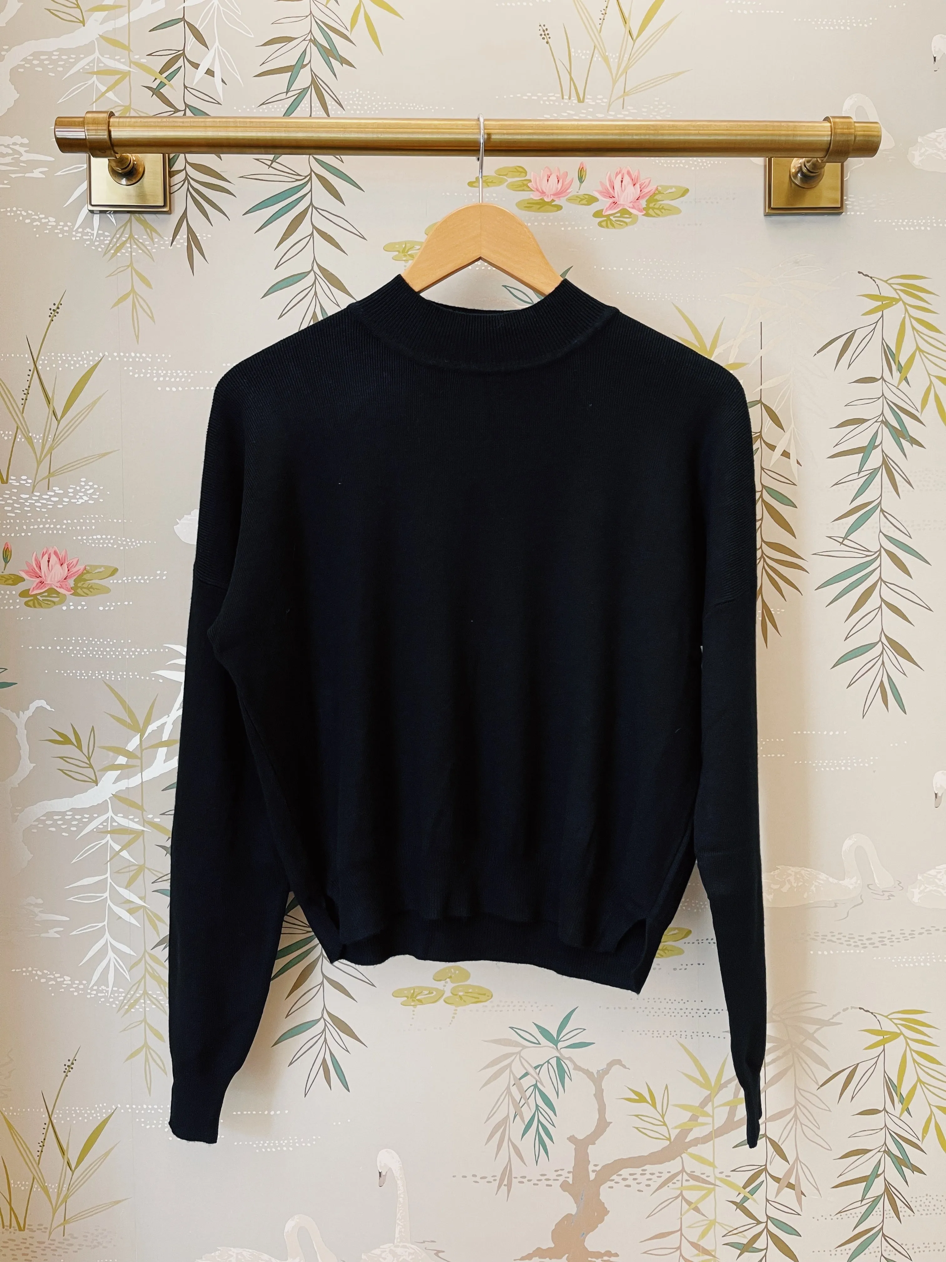 Allison Mock Neck- Black