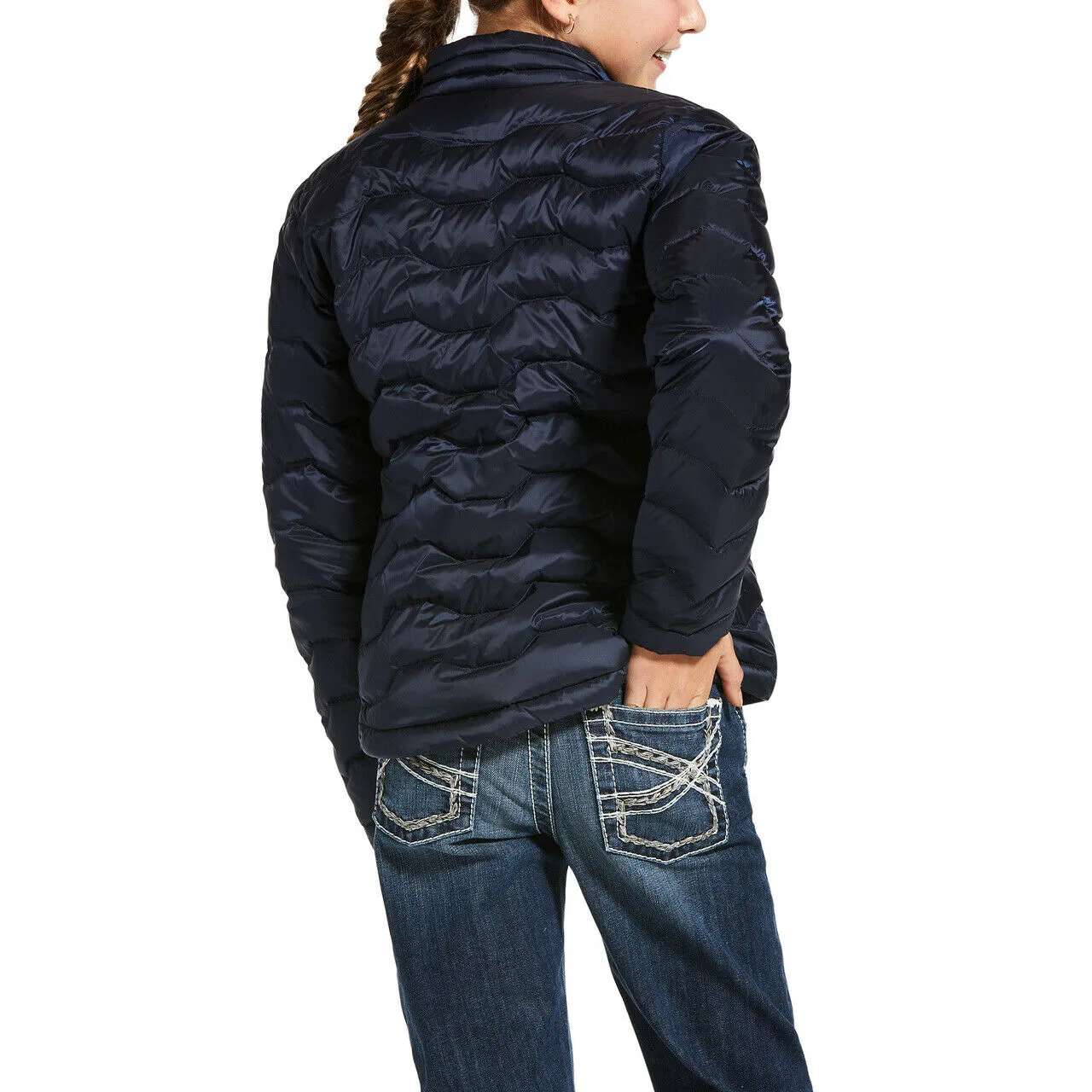 Ariat® Childrens Navy Ideal 3.0 Down Jacket 10032789