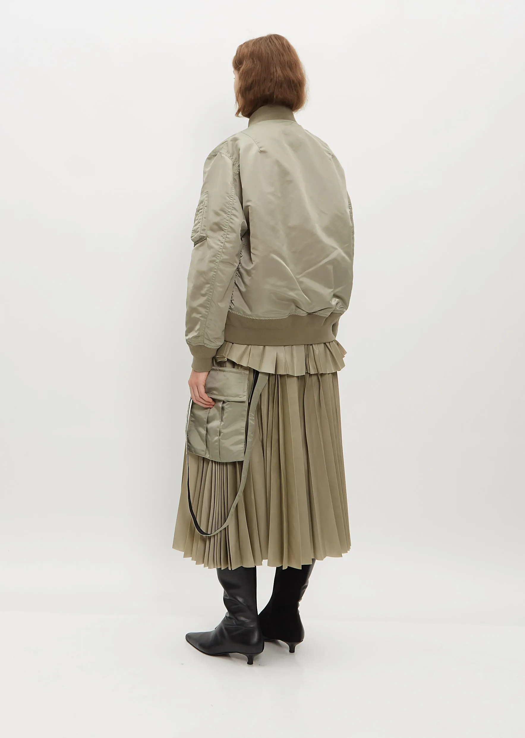 Arm Pocket Twill Jacket - Light Khaki