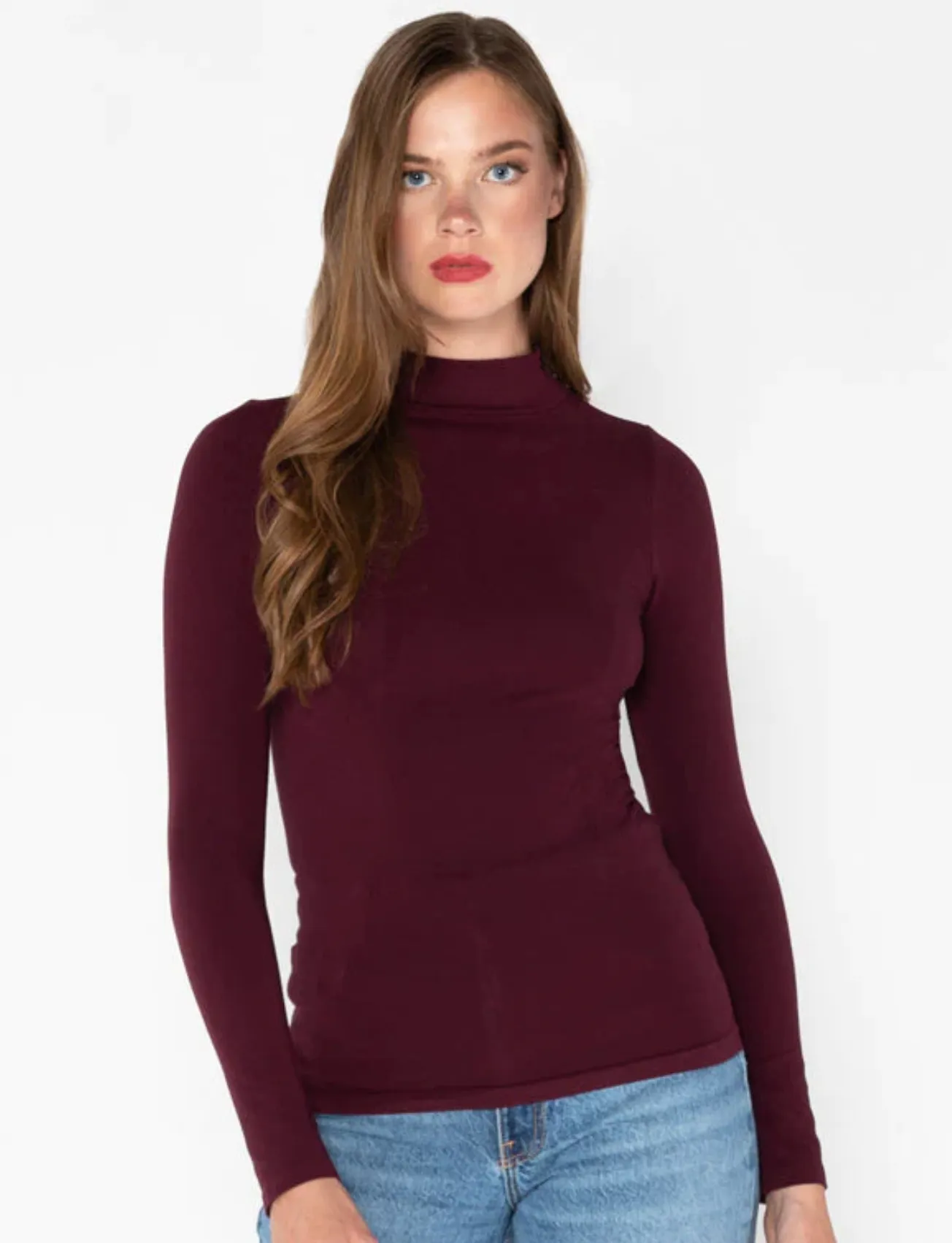 Bamboo Mock Neck