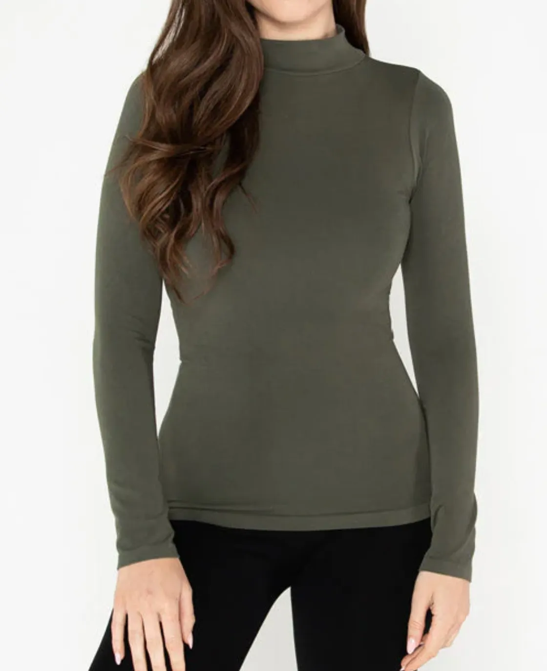 Bamboo Mock Neck