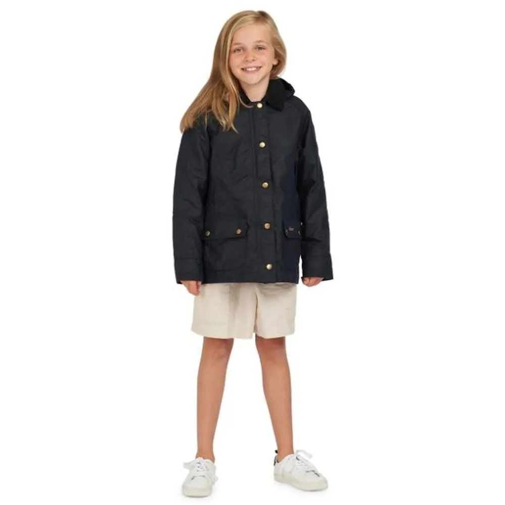 Barbour Girl's Hooded Beadnell Wax Jacket