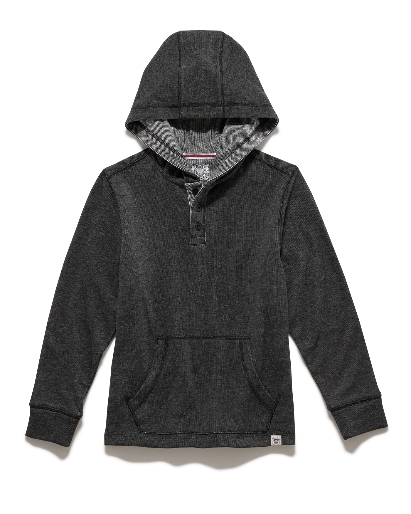 BOYS HERO STRETCH KNIT HOODED HENLEY