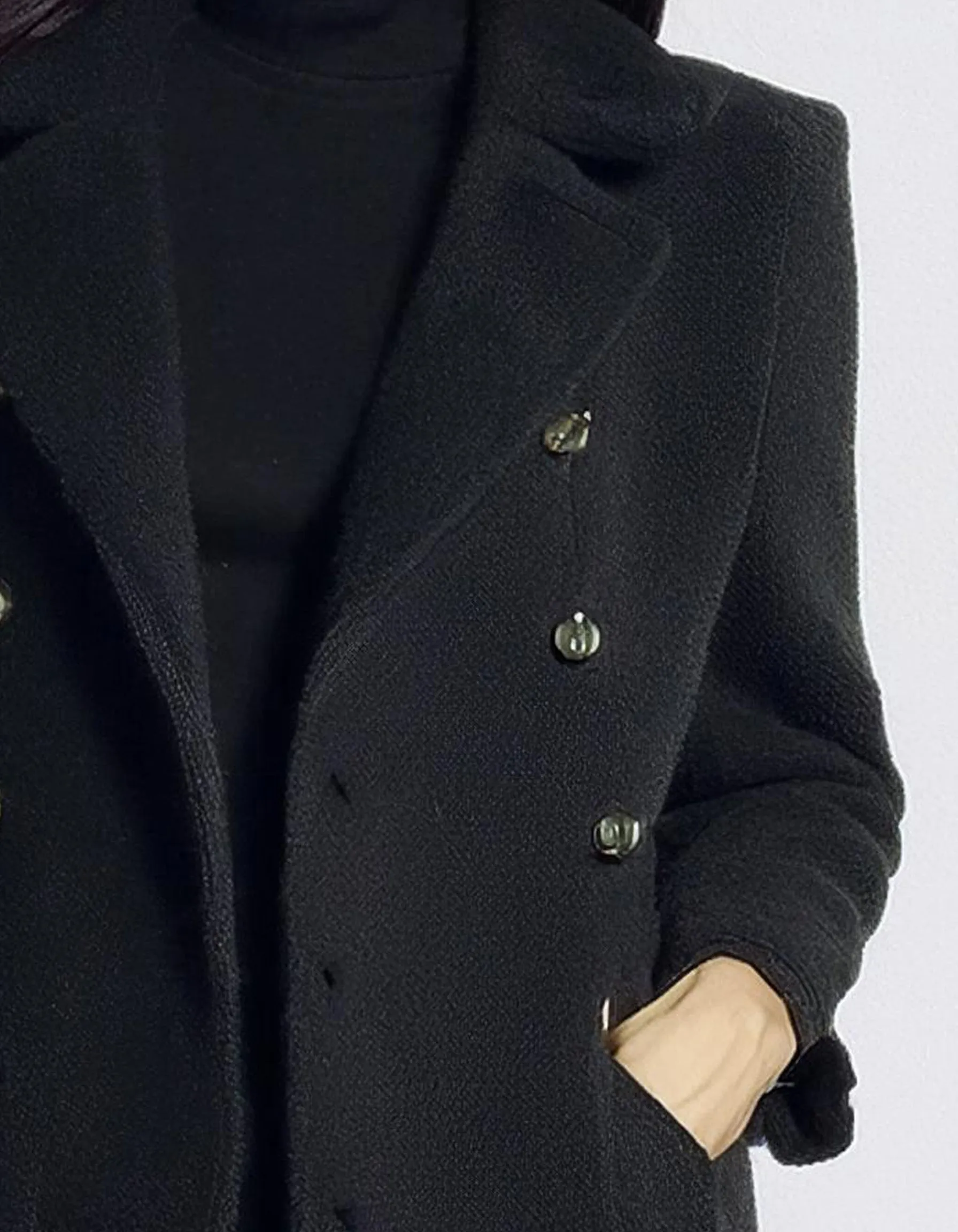 Charcoal Chic Peacoat