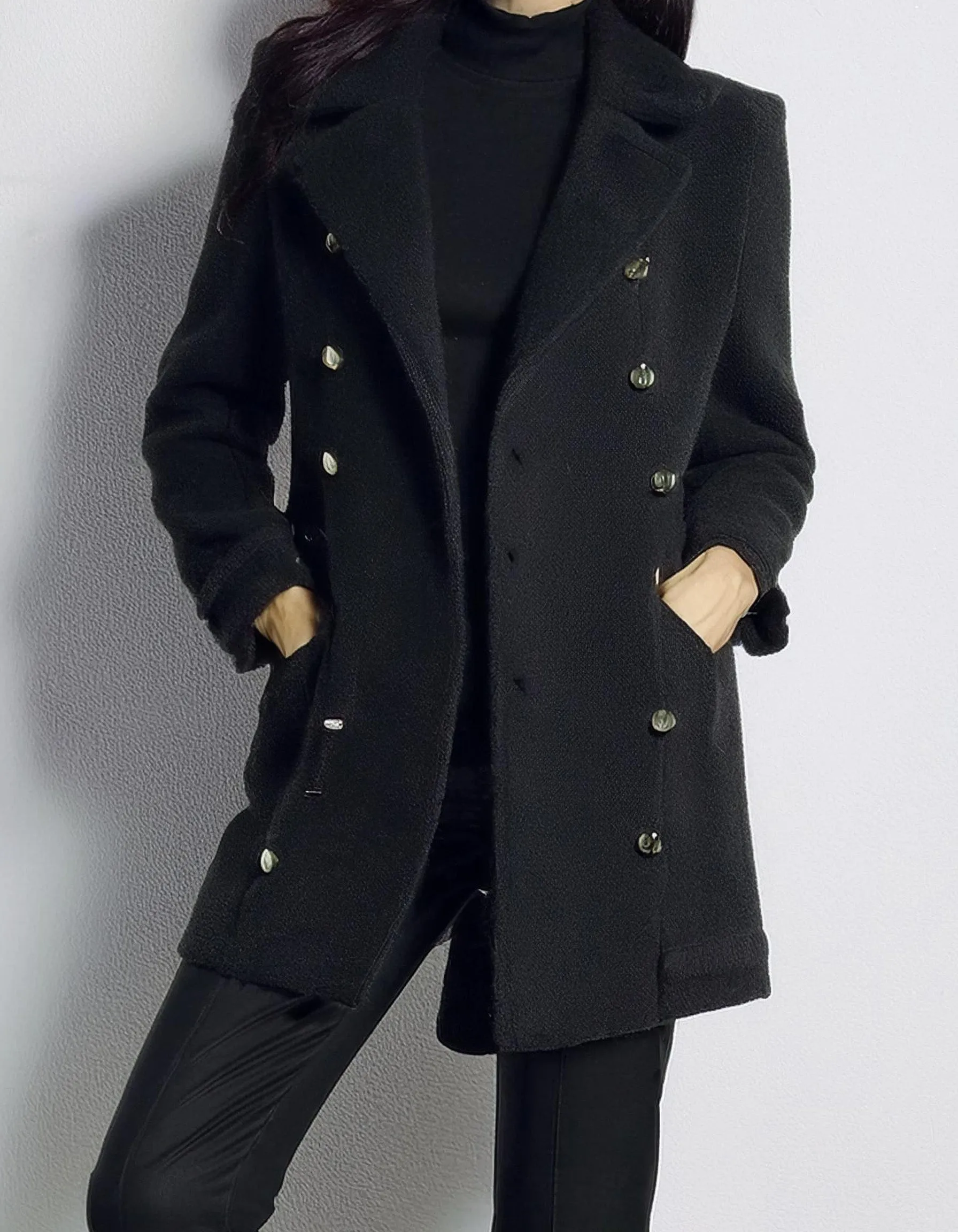 Charcoal Chic Peacoat