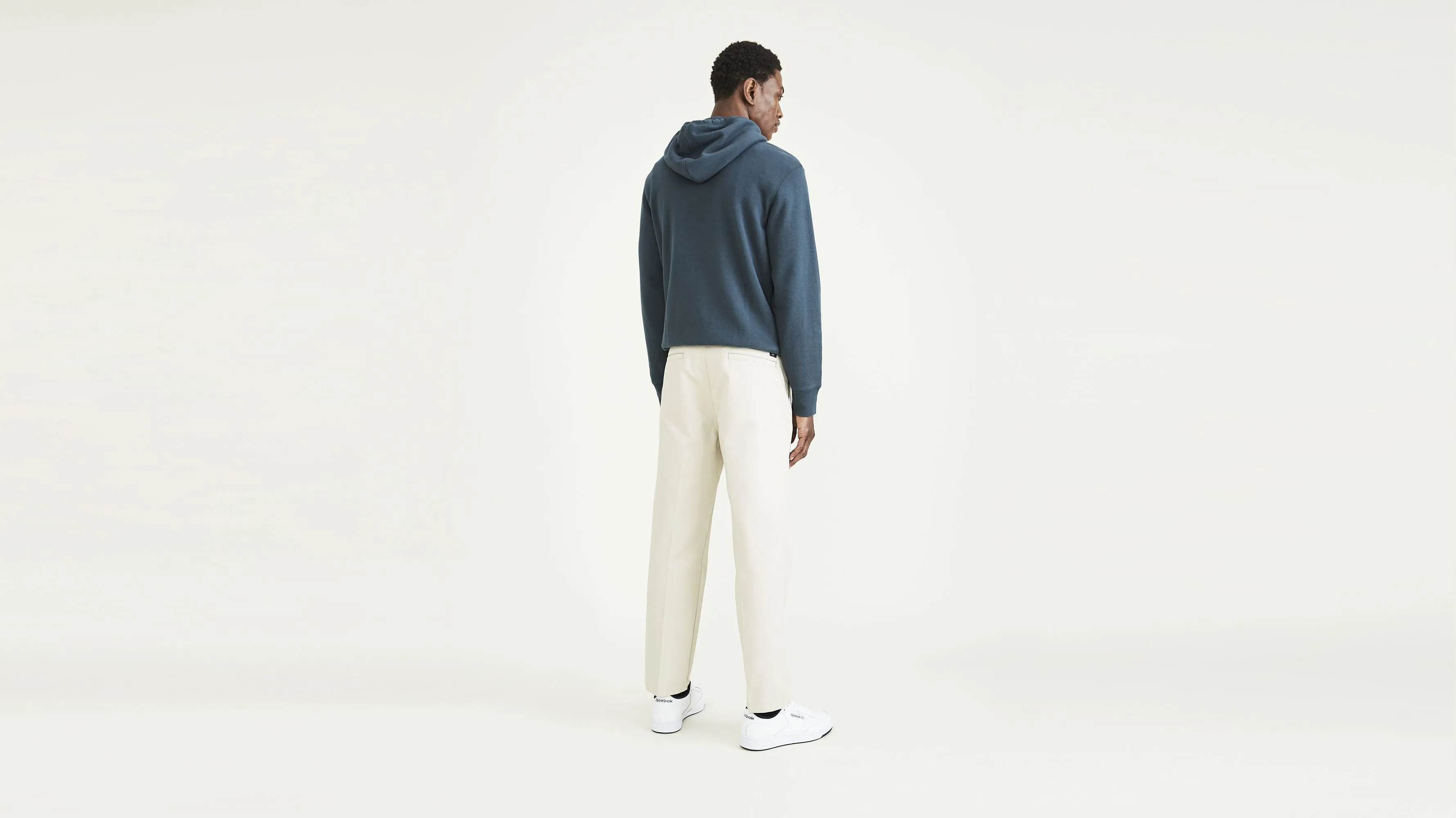 Relaxed Fit Cropped Khakis