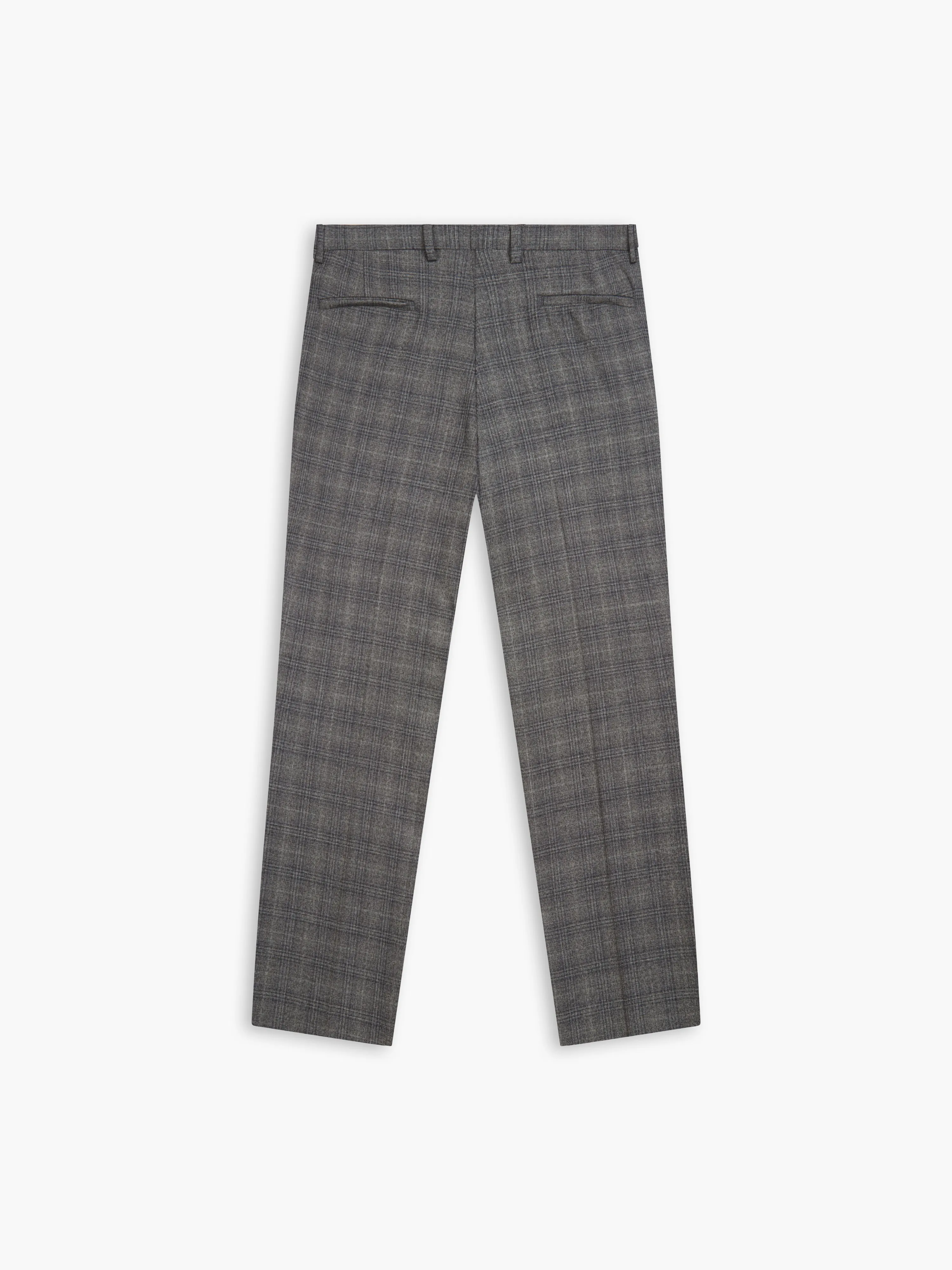 Crossley Infinity Slim Fit Grey Check Trousers