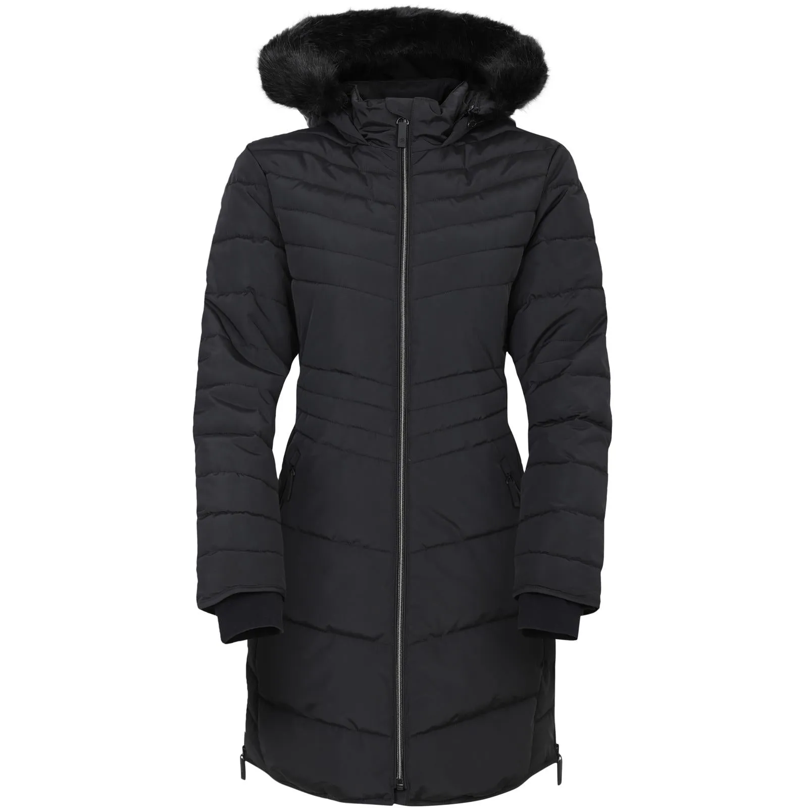 Dare 2b Womens Striking IV Faux Hood Waterproof Longline Jacket