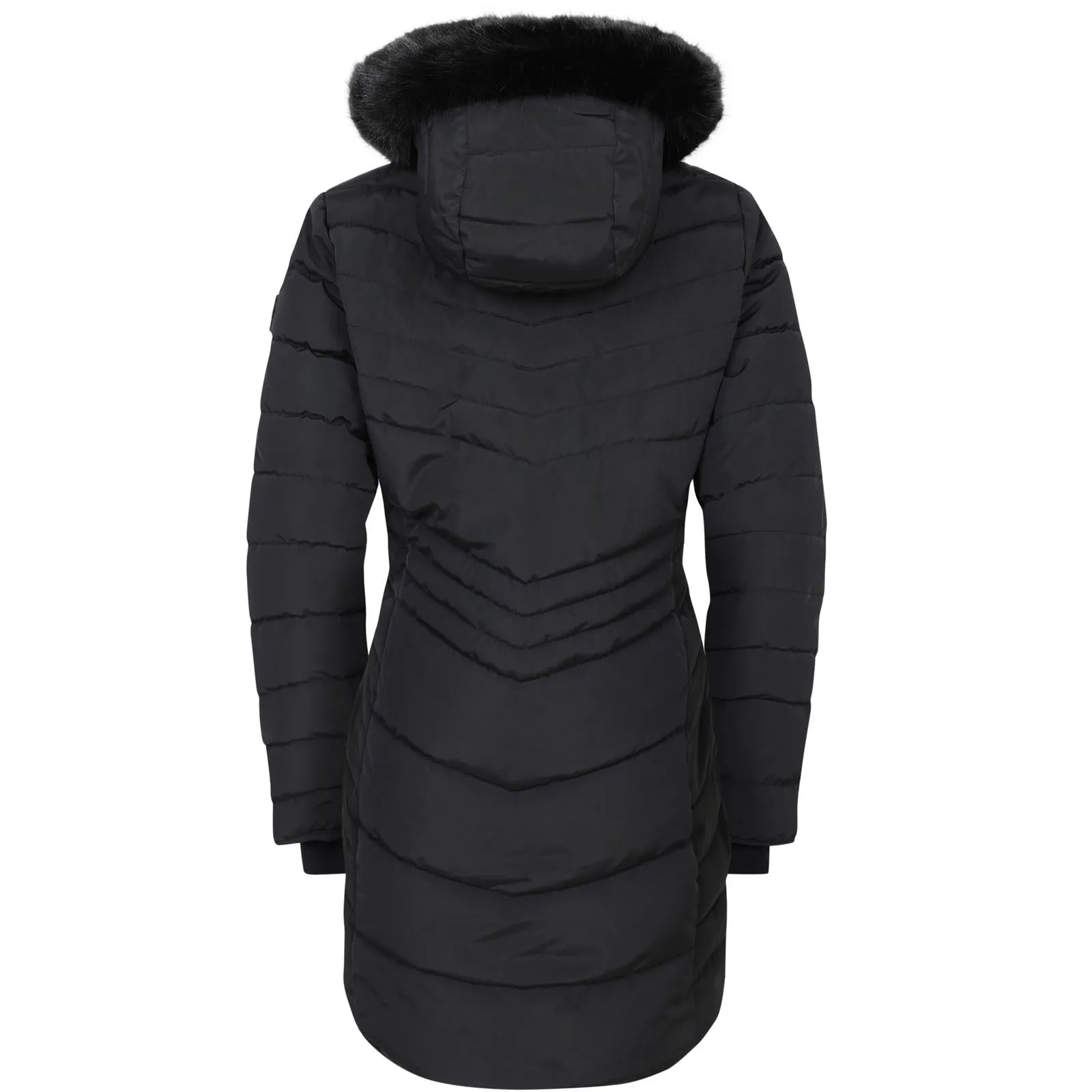 Dare 2b Womens Striking IV Faux Hood Waterproof Longline Jacket