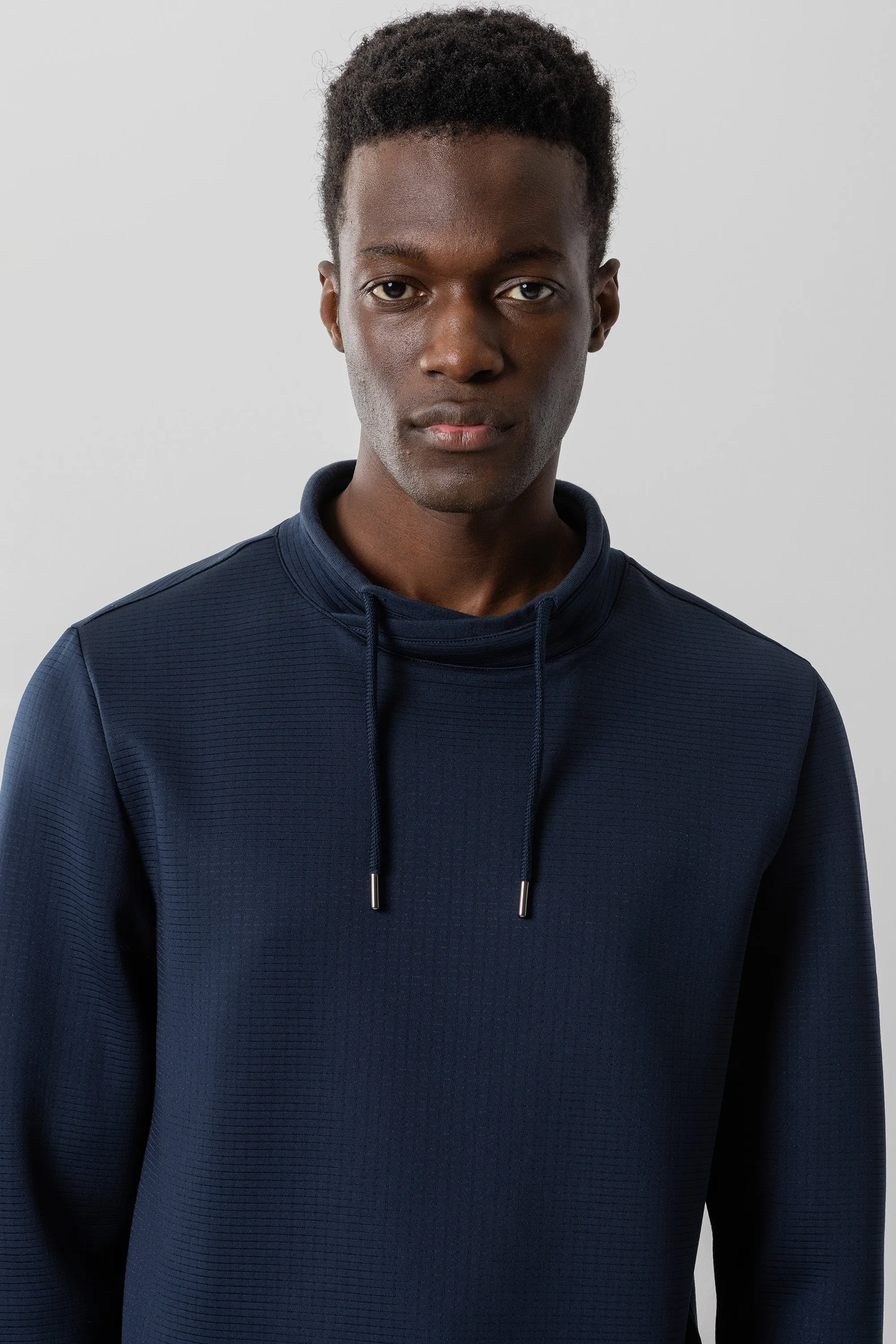 Drayton Long-Sleeve Crossover Mockneck