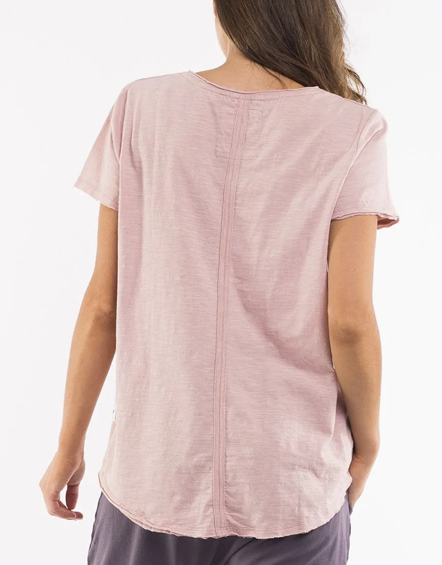 Elm -  St Helens Henley Short Sleeve Tee - PINK