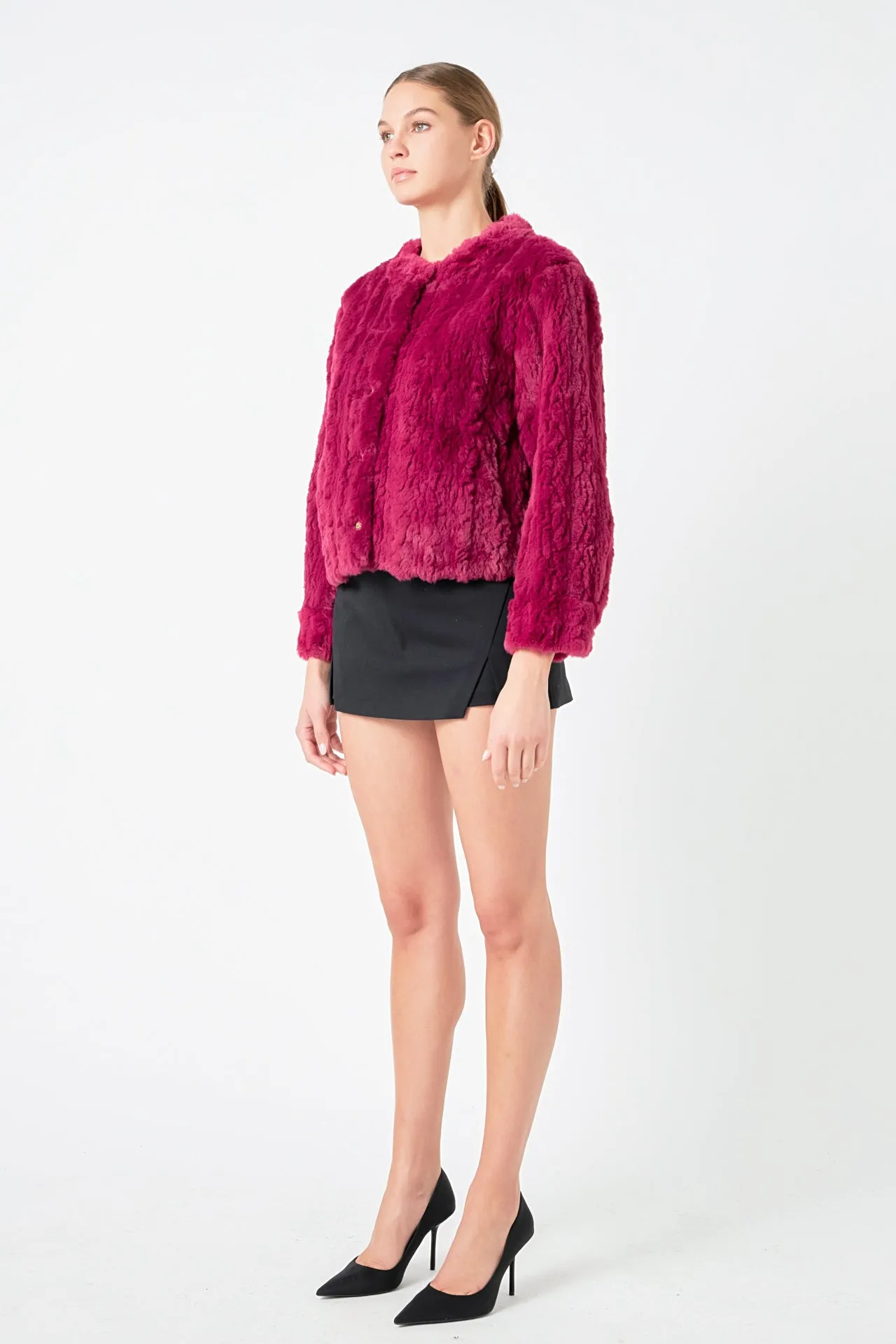 Endless Rose - Faux Fur Jacket