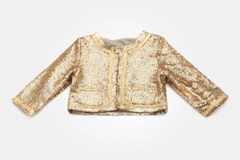 Gold Sequin Sandra Bolero