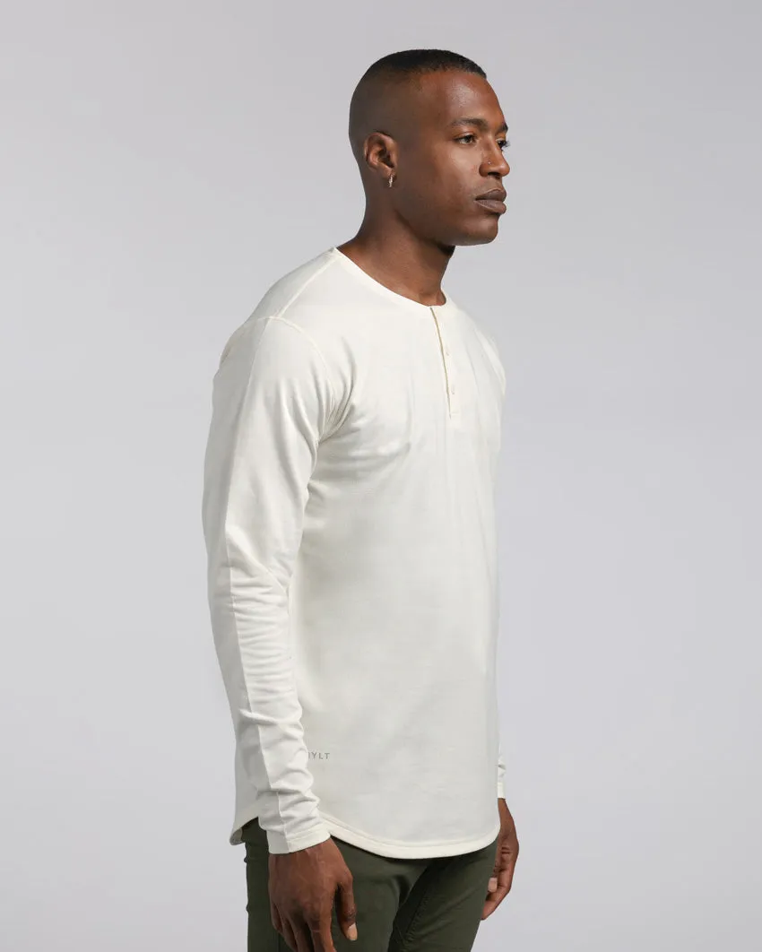 Henley Drop-Cut Long Sleeve: BYLT Signature