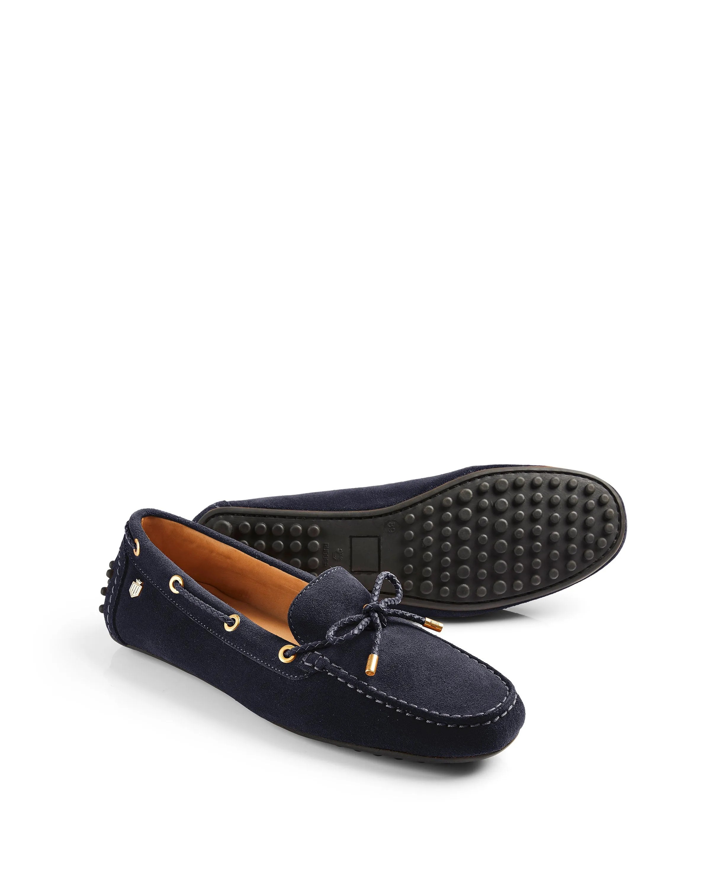 Henley Suede Driving Shoe - Navy