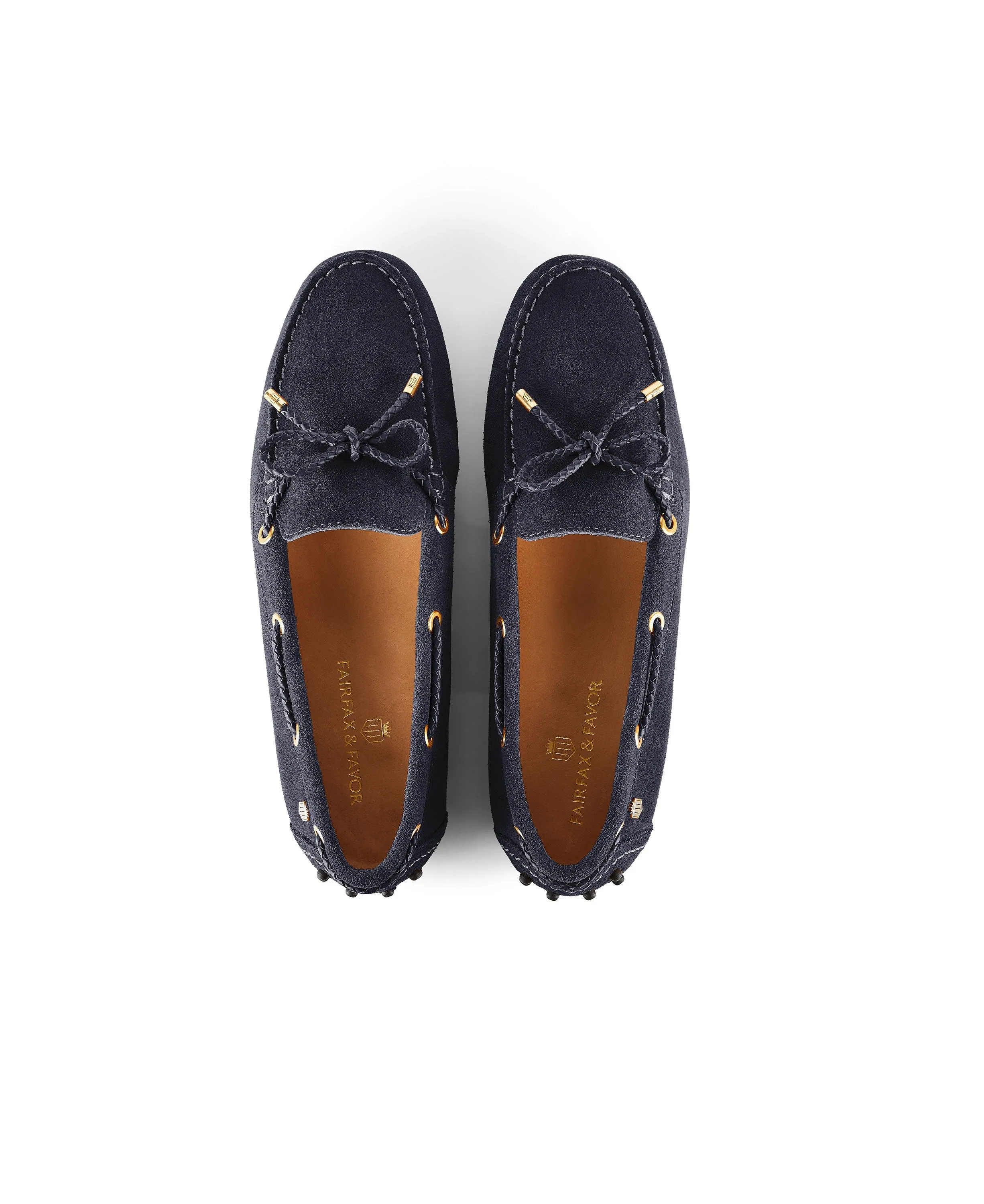 Henley Suede Driving Shoe - Navy