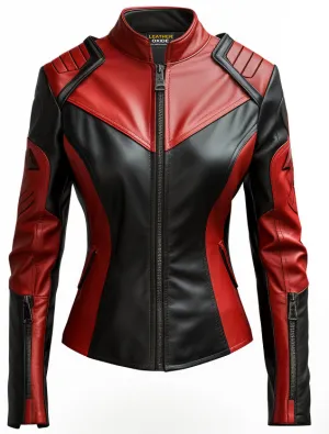 Italian Women's Vegan Leather Jacket-Leatheroxide