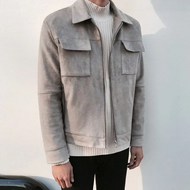 [Korean Style] Faux Casual Suede Jackets