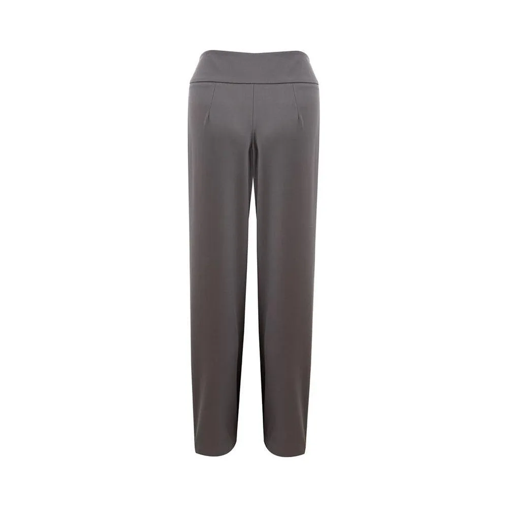 Lardini Chic Gray Wool Trousers for Sophisticated Style