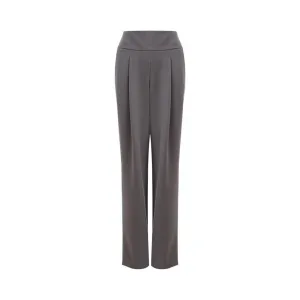 Lardini Chic Gray Wool Trousers for Sophisticated Style