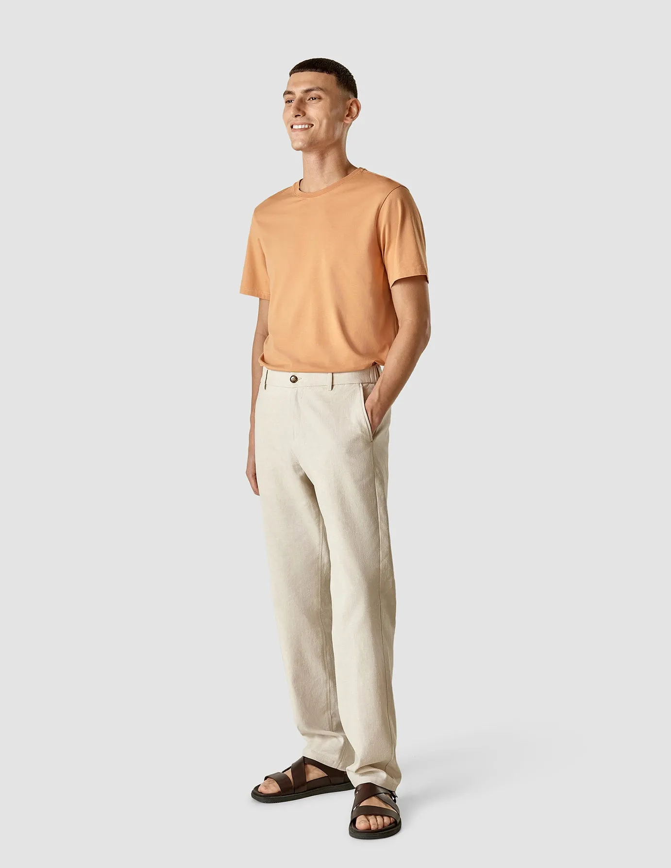 Linen Pants Relaxed Fit Sandshell