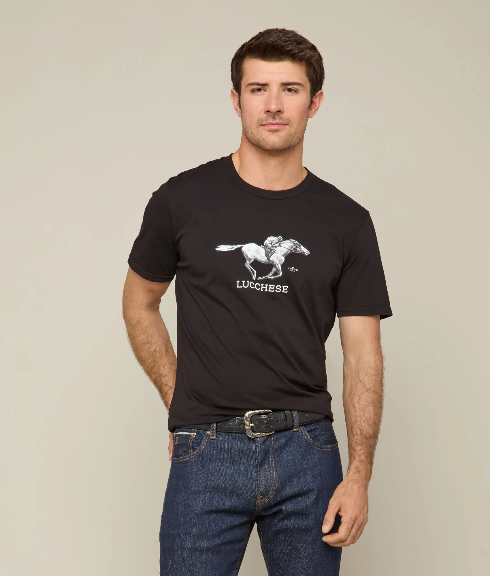 Lucchese Racehorse Tee :: Black