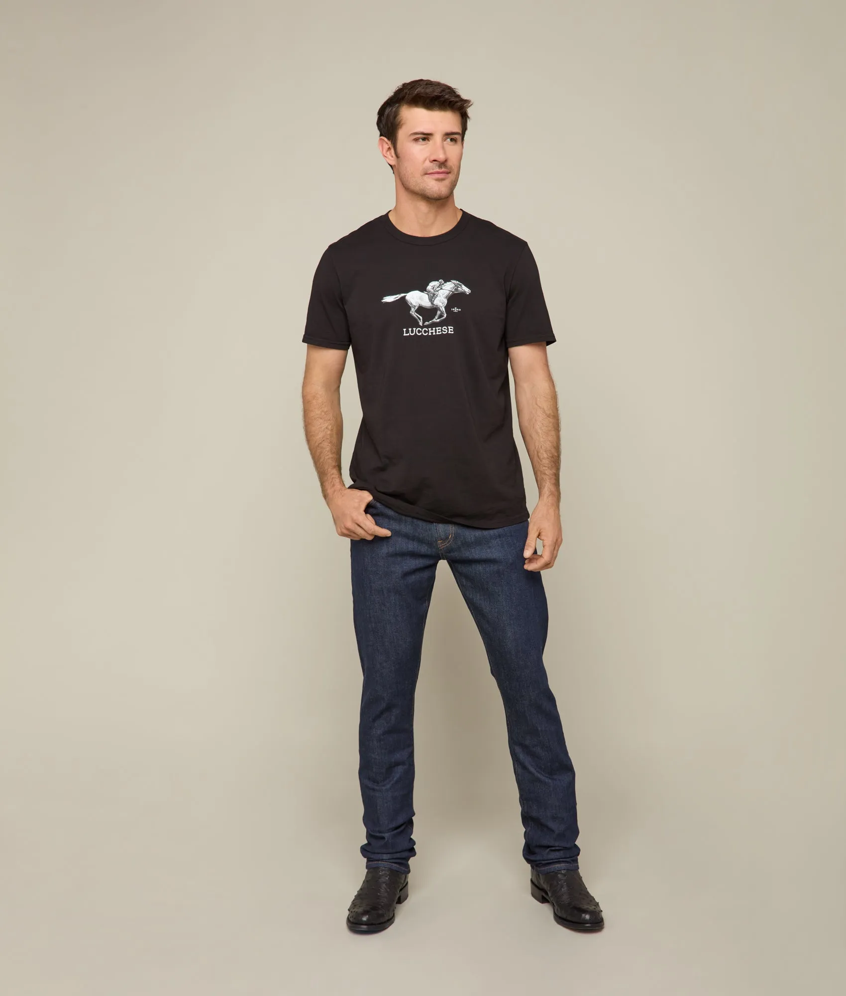 Lucchese Racehorse Tee :: Black