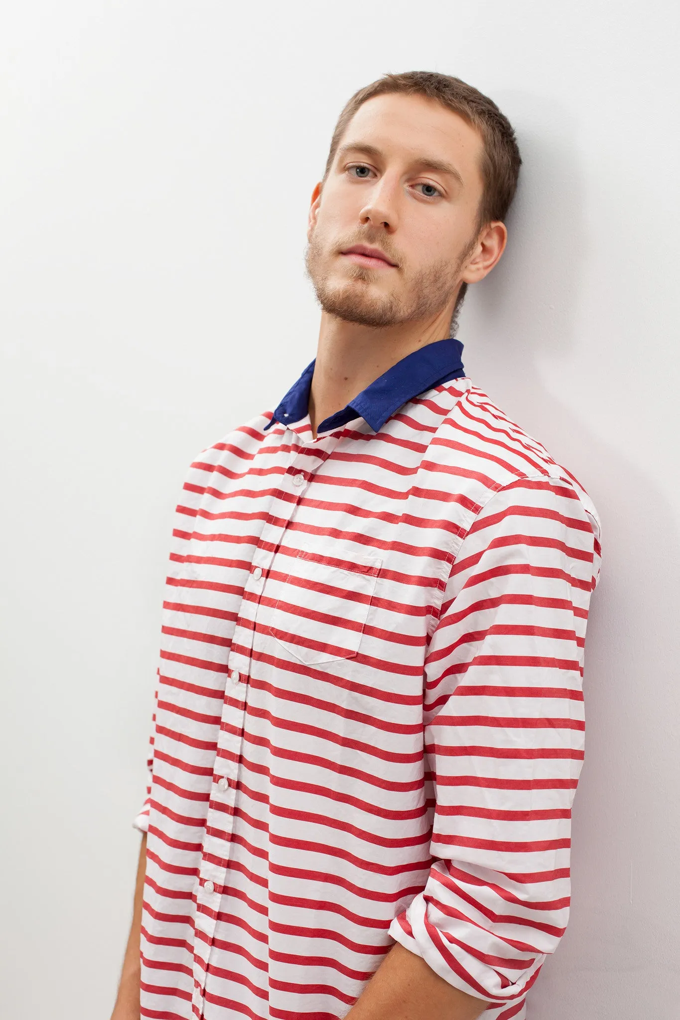 Luke Shirt in Red Stripe