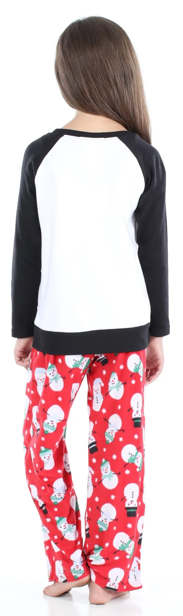 Our Family Pjs Holiday Family Matching Winter Fleece Snowman Pajama Sets