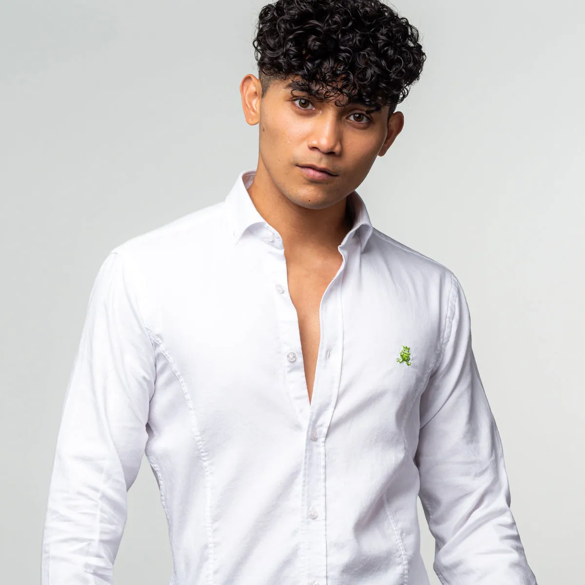 Oxford FROG Button Down Shirt - White