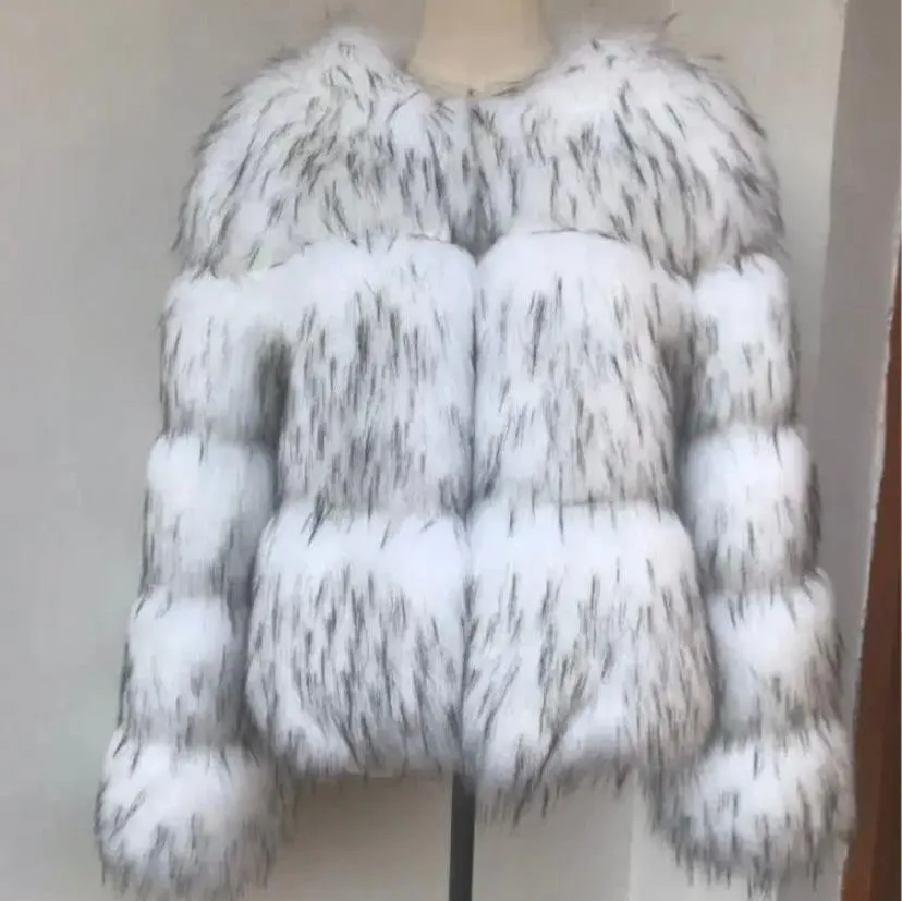 Raccoon Faux Fur Jacket