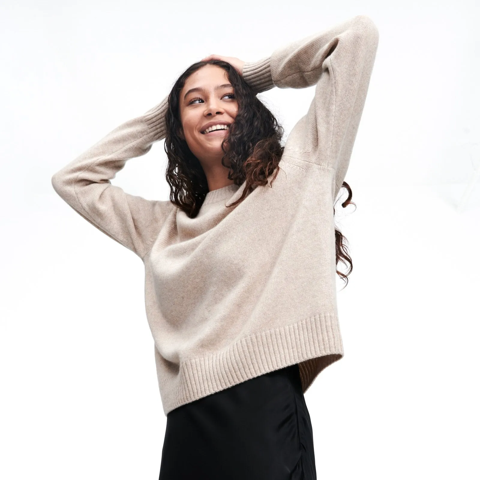 Recycled Cashmere Crewneck Sweater