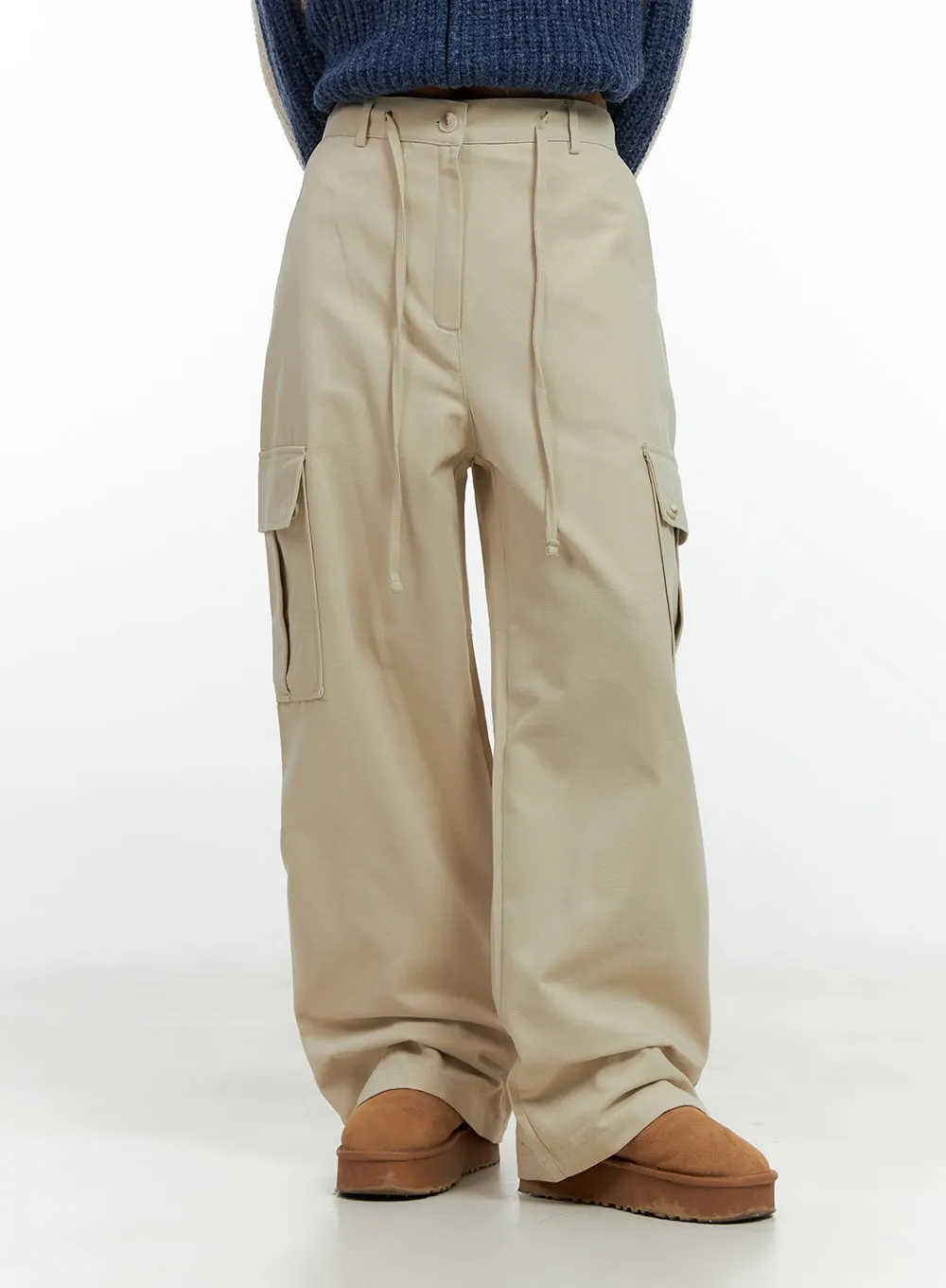 Relaxed Fit Cargo Trousers CN412