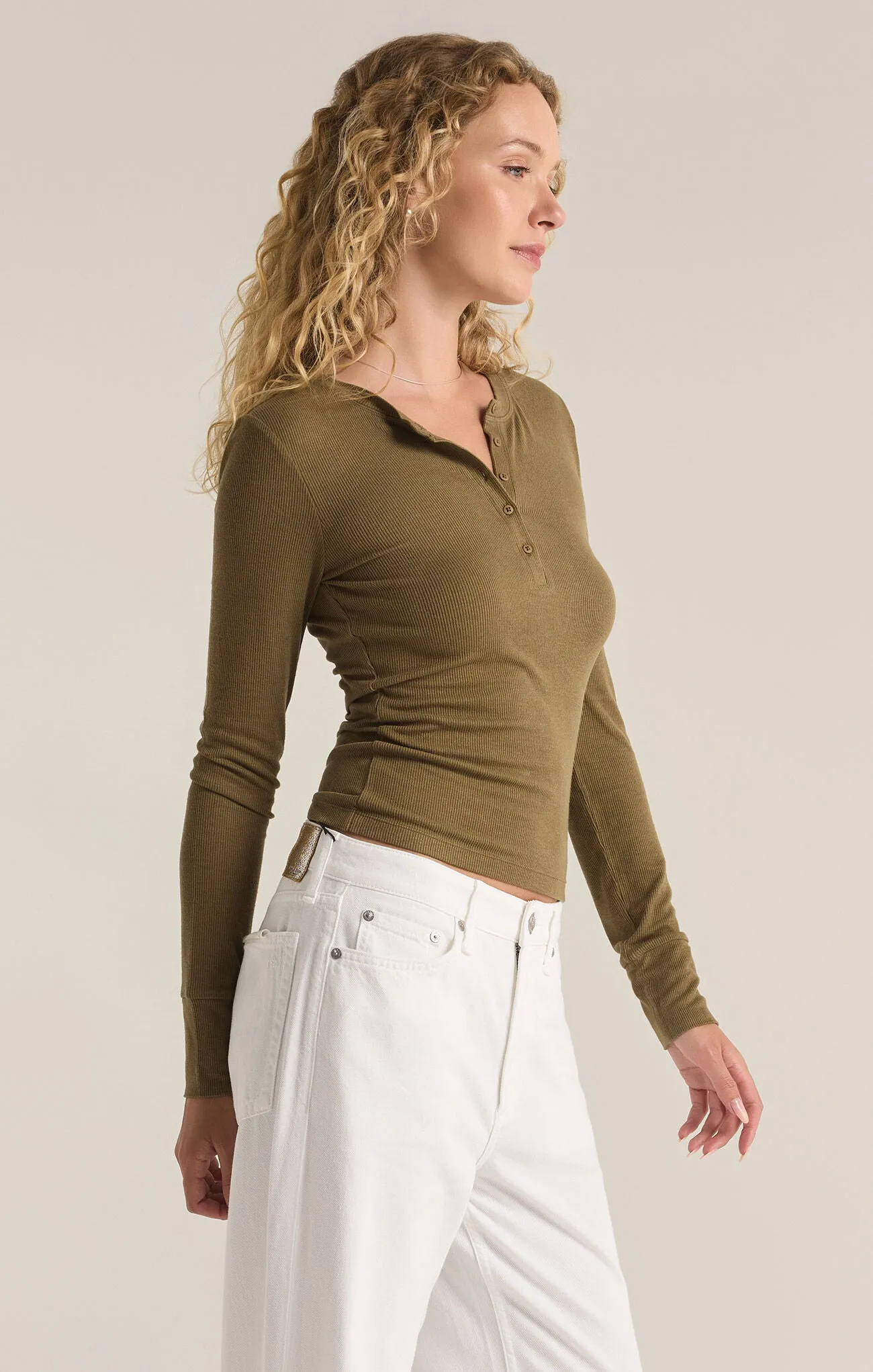 Scarlett Rib Henley