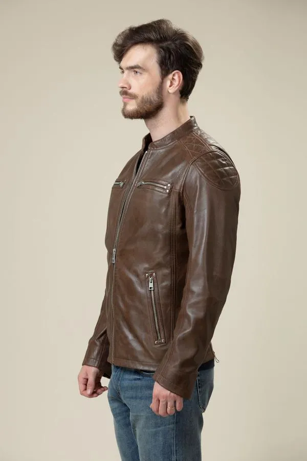 Sheep Skin Bomber Leather Jacket