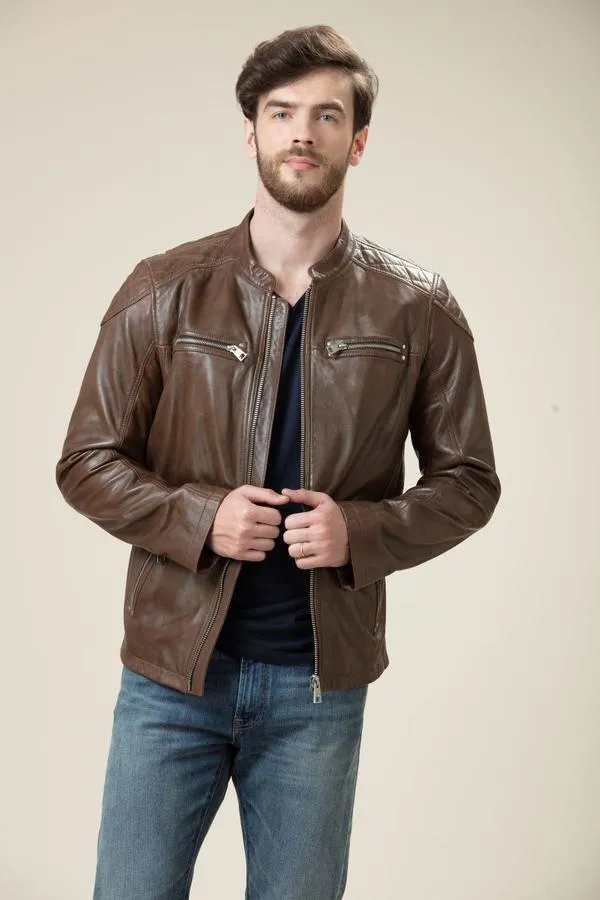 Sheep Skin Bomber Leather Jacket