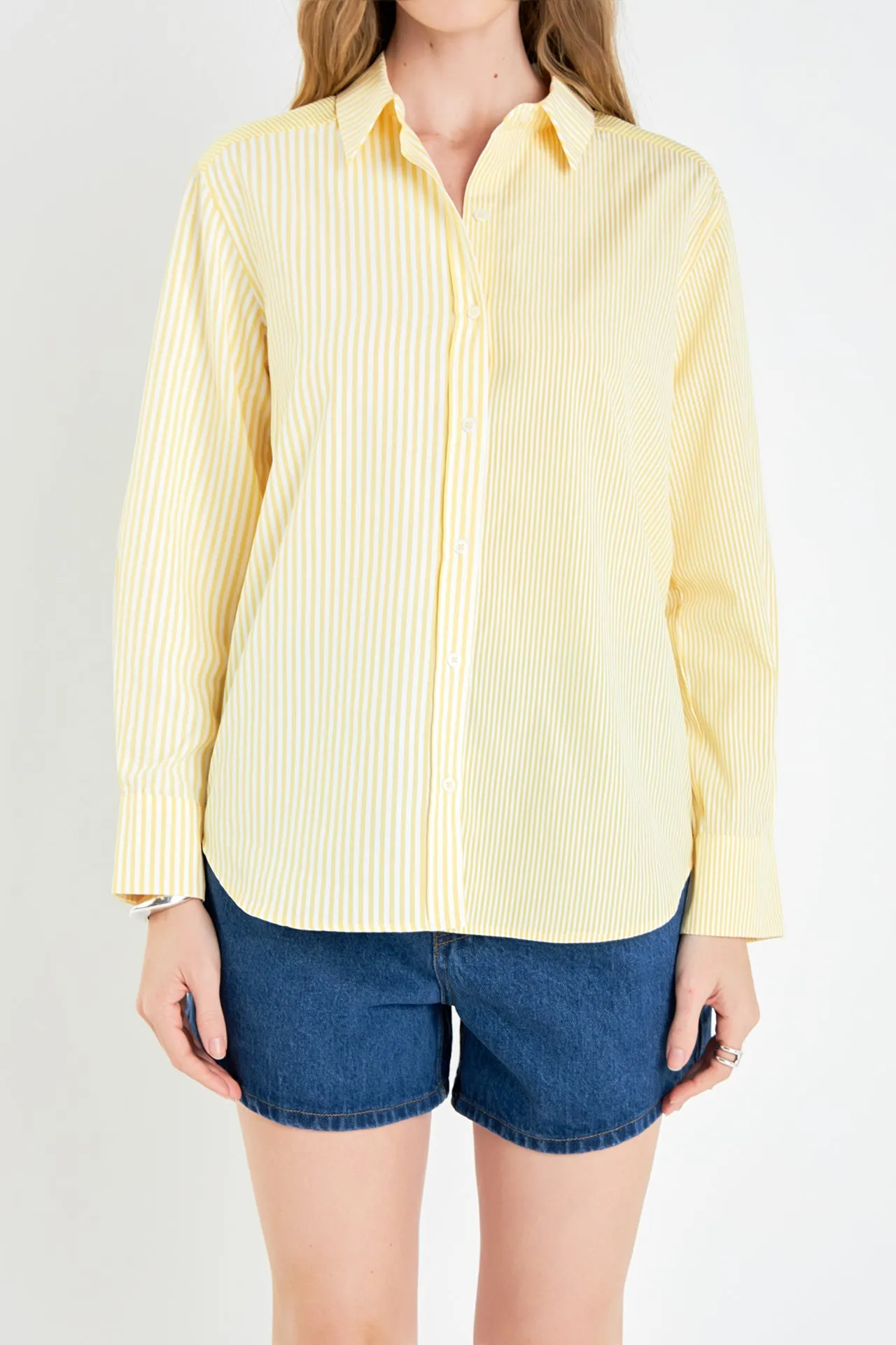 Stripe Colorblock Shirts