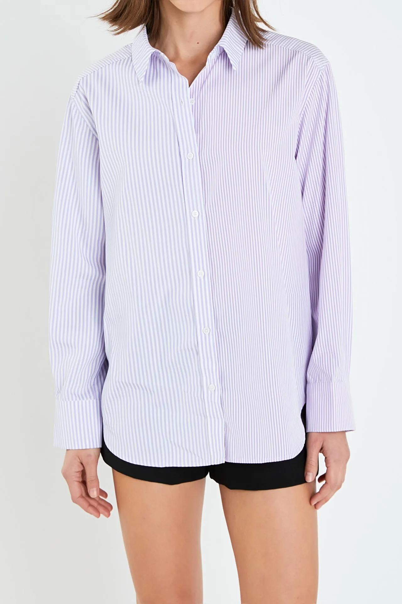 Stripe Colorblock Shirts