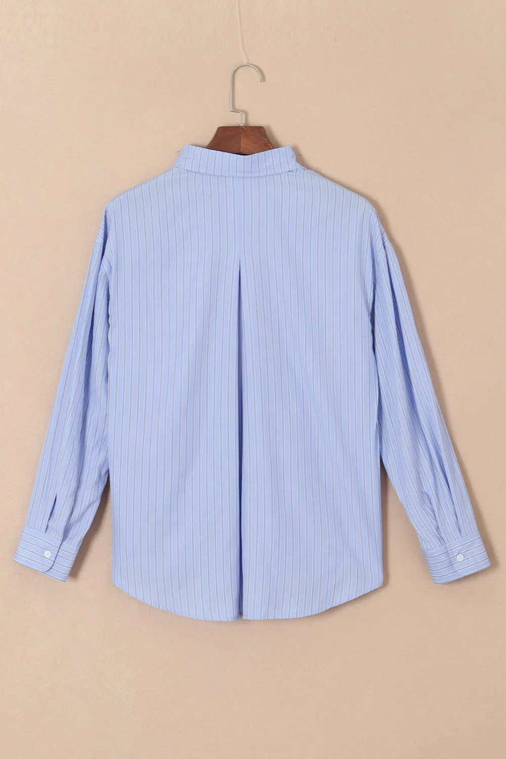 Striped Button Up Long Sleeve Shirt