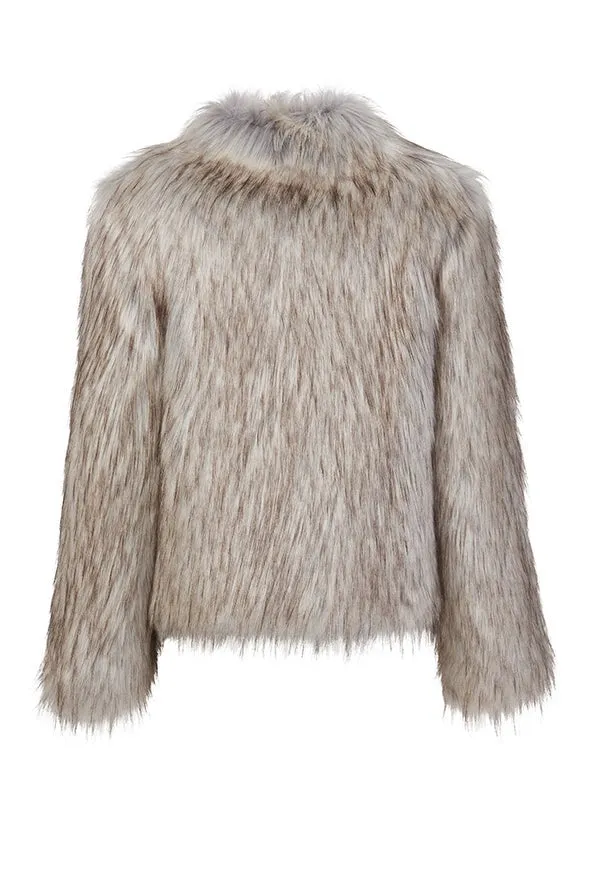 UNREAL FUR FUR DELISH JACKET IN NATURAL