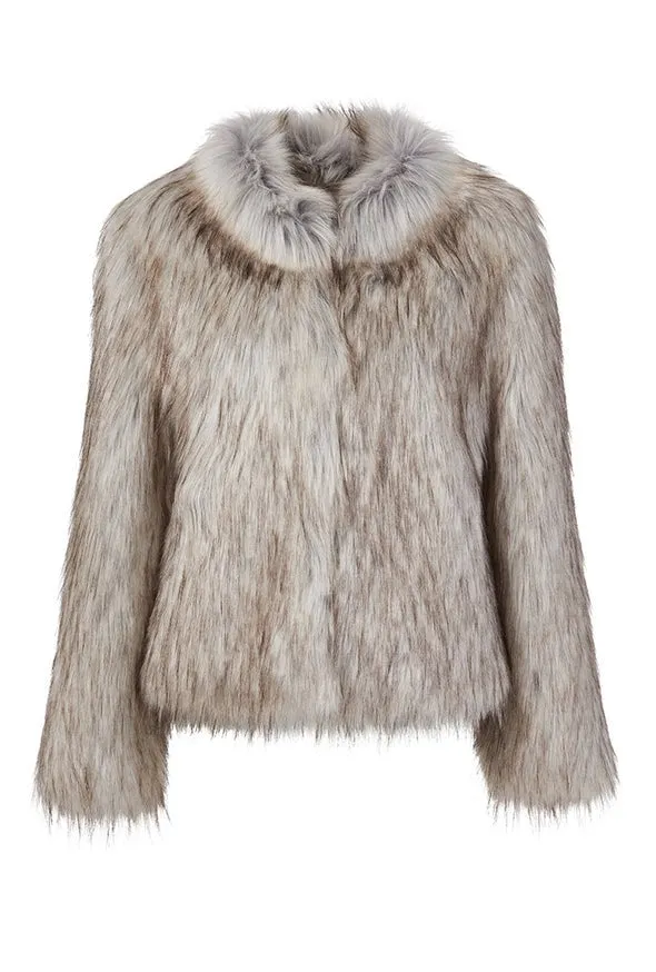 UNREAL FUR FUR DELISH JACKET IN NATURAL