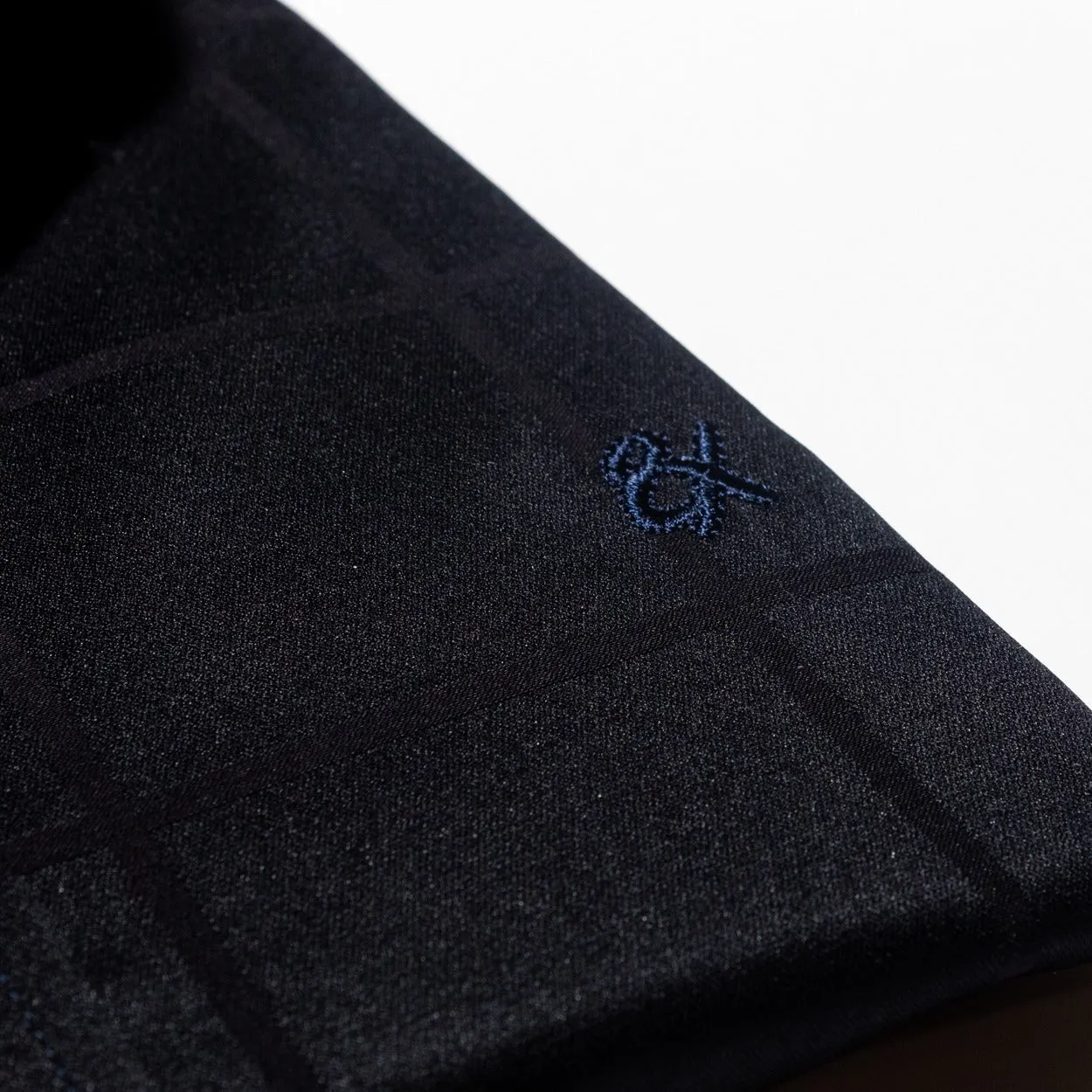 Window Pane Jacquard Shirt - Navy