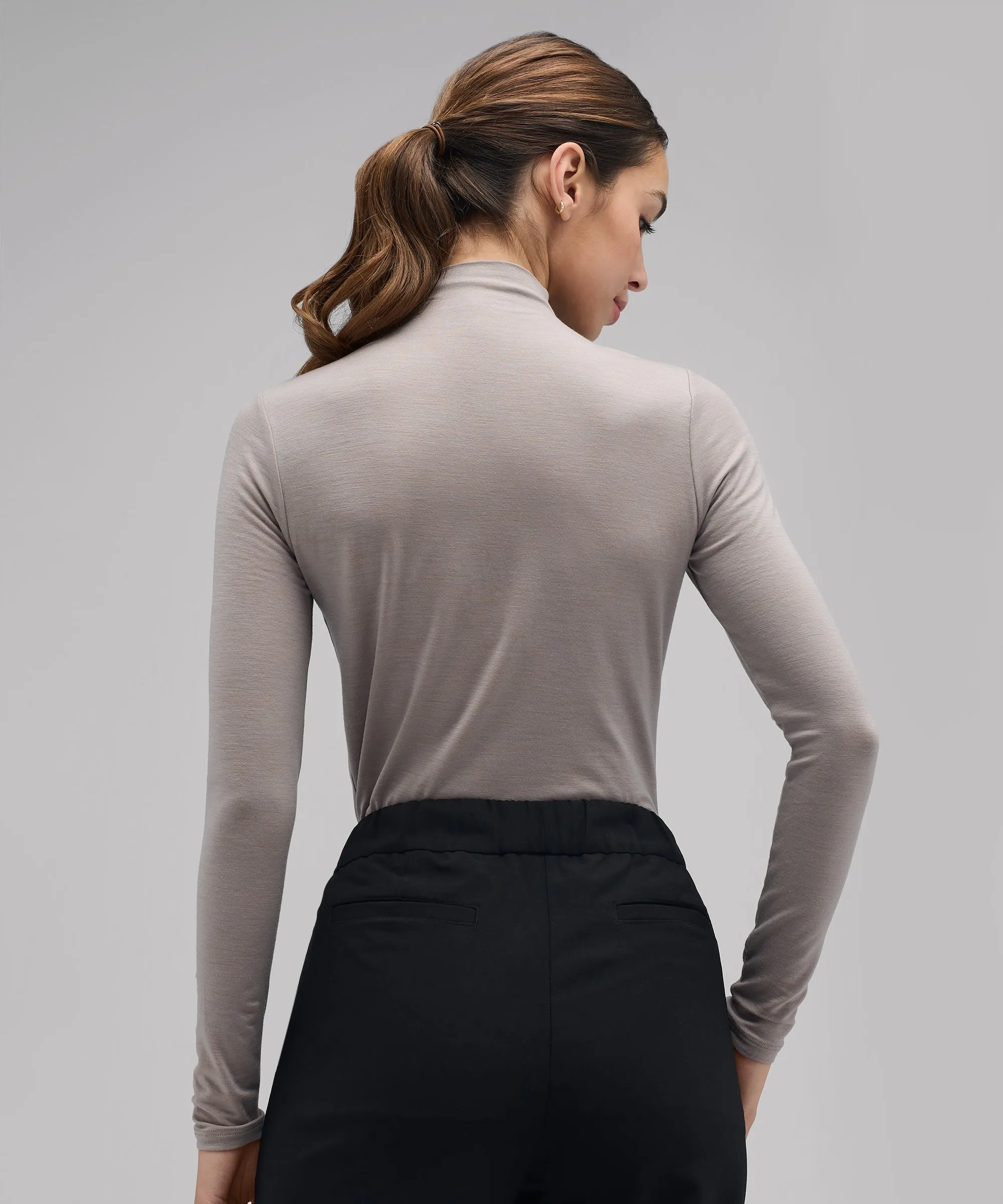 Women's Merino Mock Neck Top